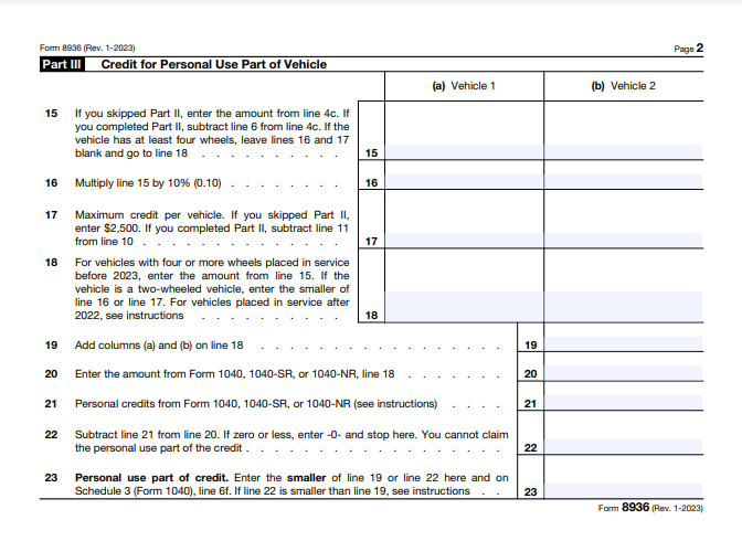Overview of Form 8936_