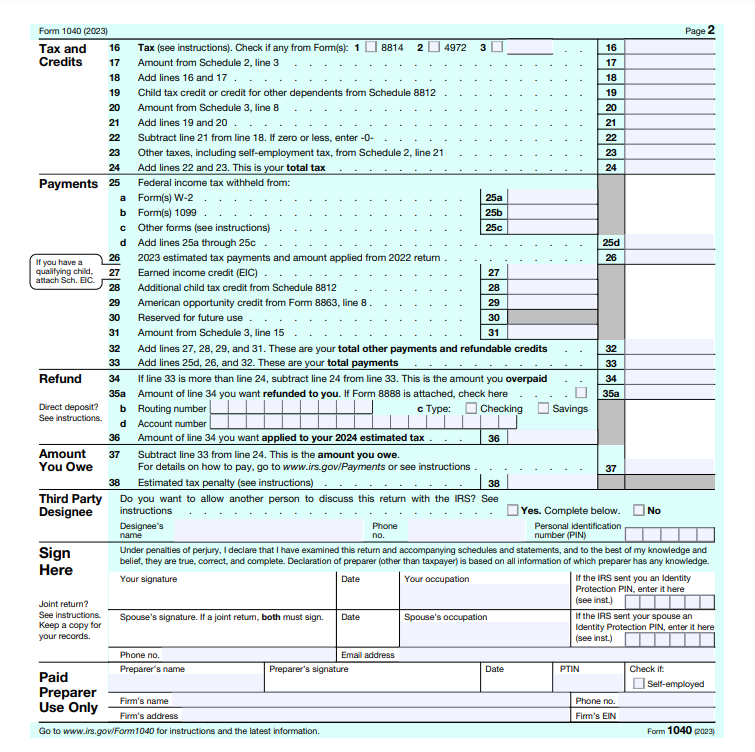 Choose the Appropriate Tax Forms 2
